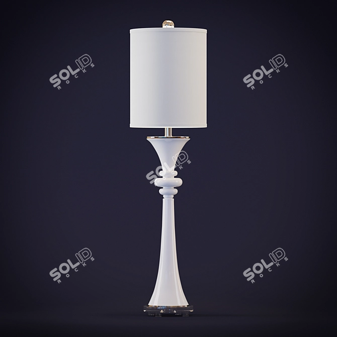 Elegant Gwyn Table Lamp, 100W 3D model image 1