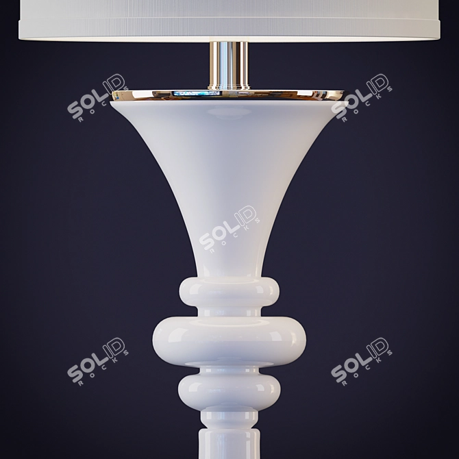 Elegant Gwyn Table Lamp, 100W 3D model image 2