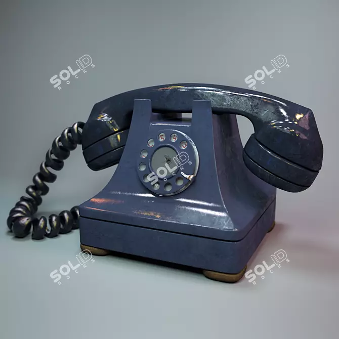 Vintage Telephone - Classic Communication Device 3D model image 1