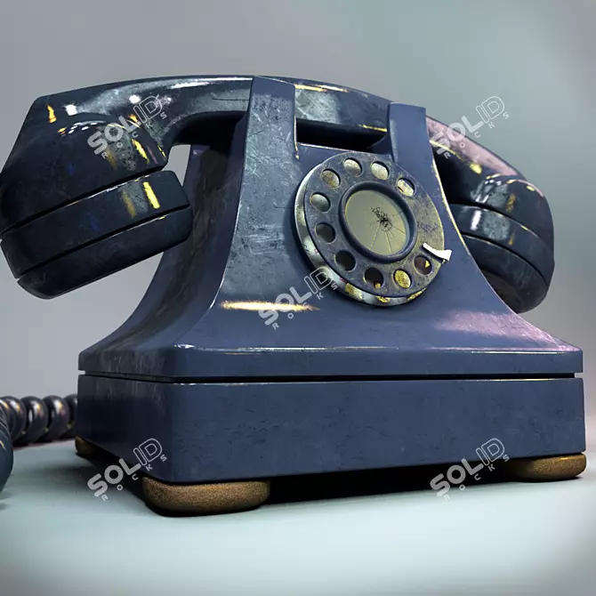 Vintage Telephone - Classic Communication Device 3D model image 2