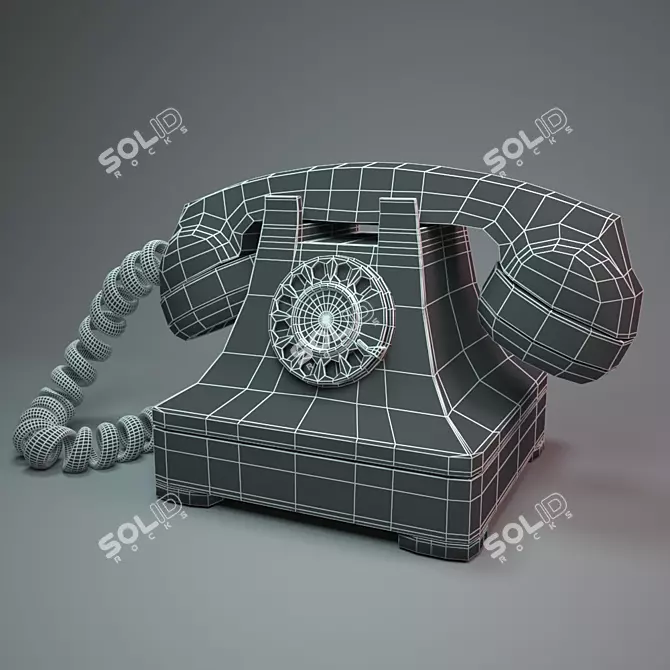 Vintage Telephone - Classic Communication Device 3D model image 3