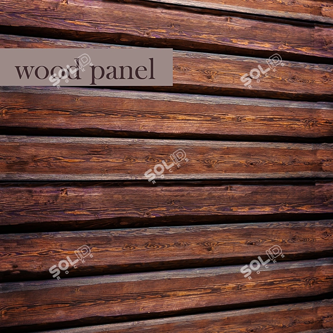 Russet Oak Plank Boards 3D model image 1