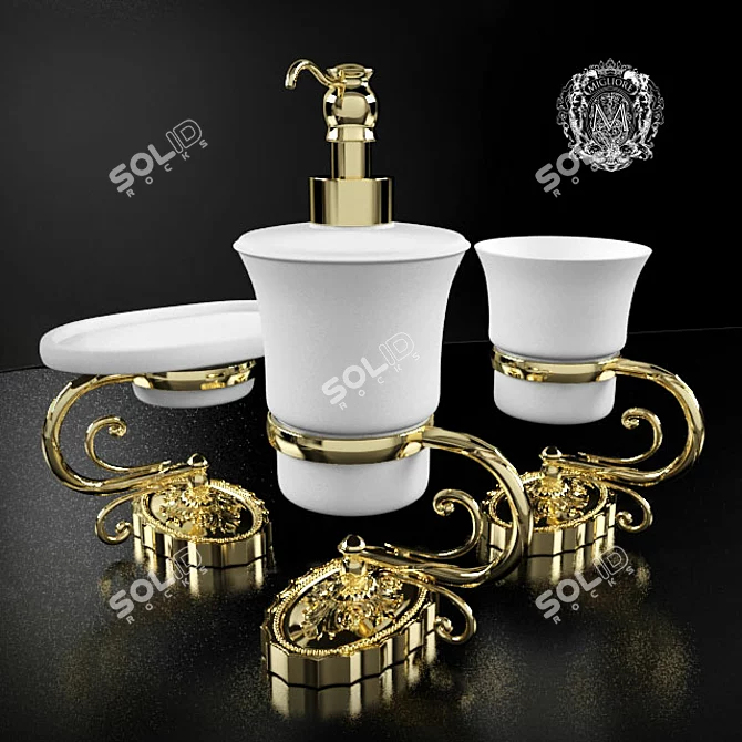 Elegant Edera Tabletop Accessories 3D model image 1