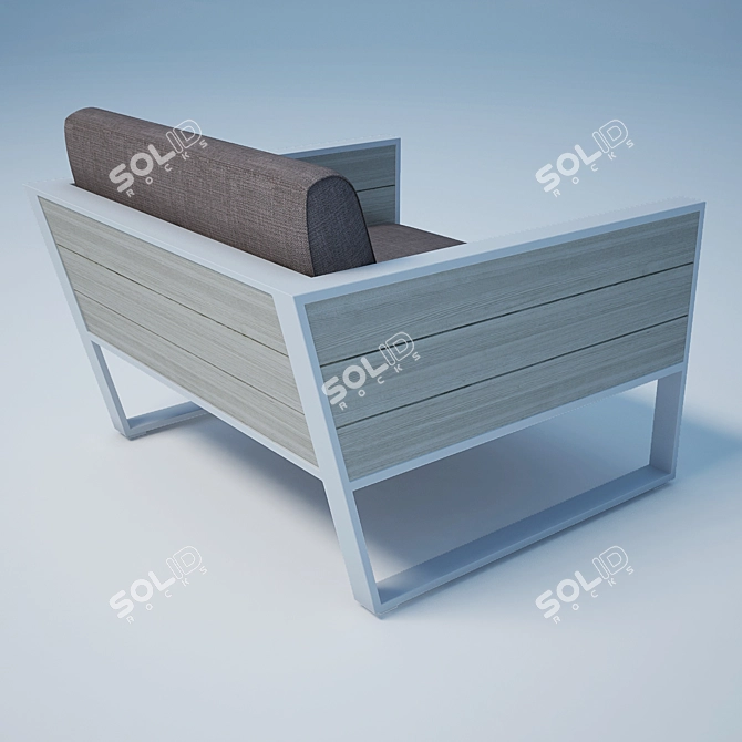 Luxury York Set: Contemporary Outdoor Lounge 3D model image 2