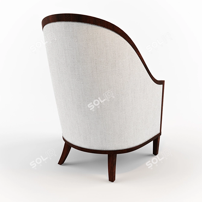 Elegant Mayfair Bergere Chair 3D model image 3