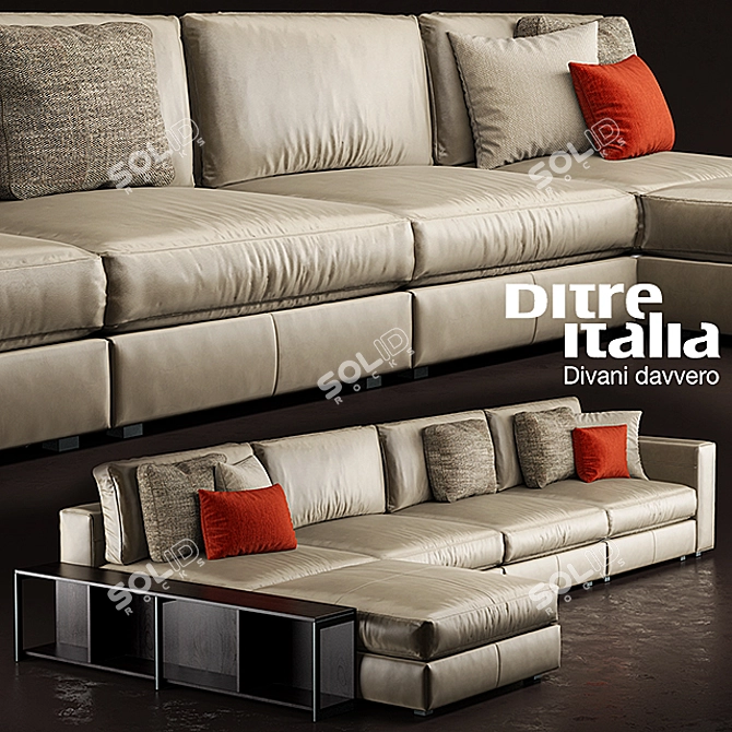 Ditre Italia URBAN - Distinctive Modern Sofa 3D model image 1