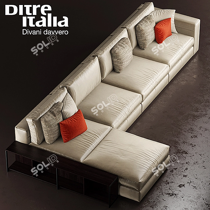 Ditre Italia URBAN - Distinctive Modern Sofa 3D model image 2