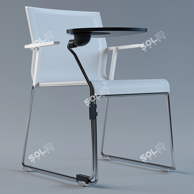Sleek ICF Stick Chair: Perfect for Conference Rooms 3D model image 2