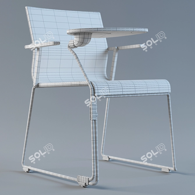 Sleek ICF Stick Chair: Perfect for Conference Rooms 3D model image 3