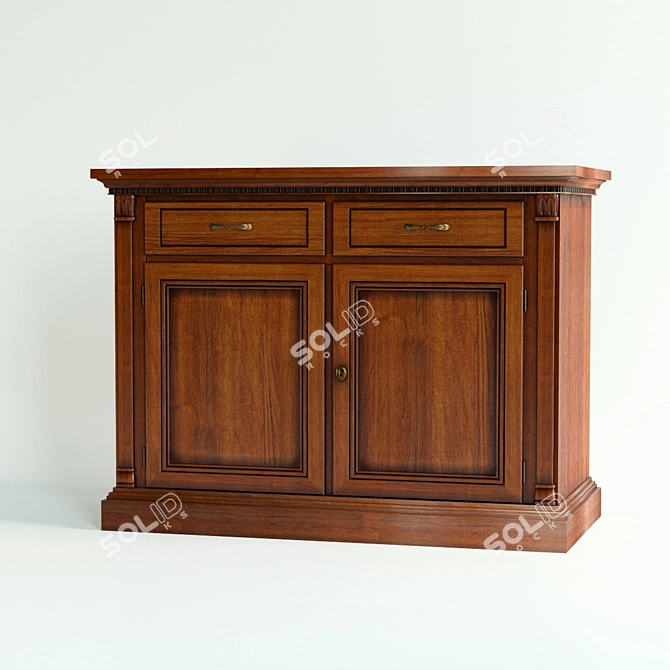 Classic Dresser: Elegant and Timeless 3D model image 1