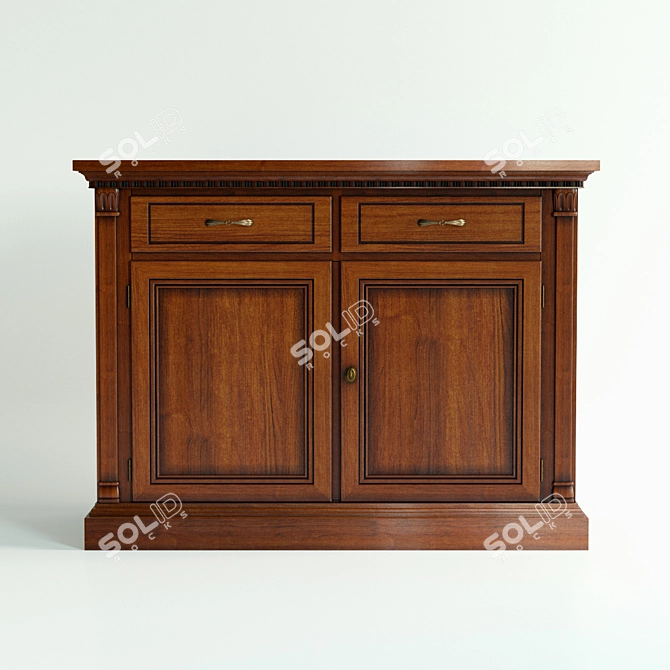 Classic Dresser: Elegant and Timeless 3D model image 2