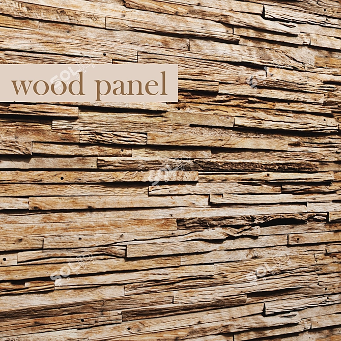 Versatile Wooden Boards 3D model image 1