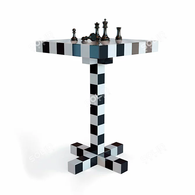 Moooi Chess Table: Stylish & Functional 3D model image 1