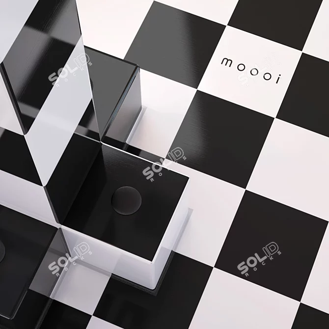 Moooi Chess Table: Stylish & Functional 3D model image 2