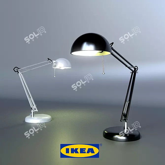 Minimalist LED Desk Lamp 3D model image 1
