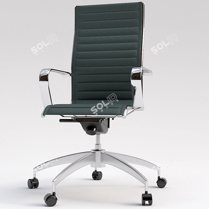 Origami Office Chair: Unmistakable Design 3D model image 1