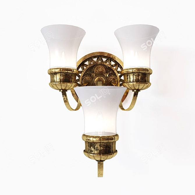 Classic Style Sconce - H 800mm, B 580mm 3D model image 1