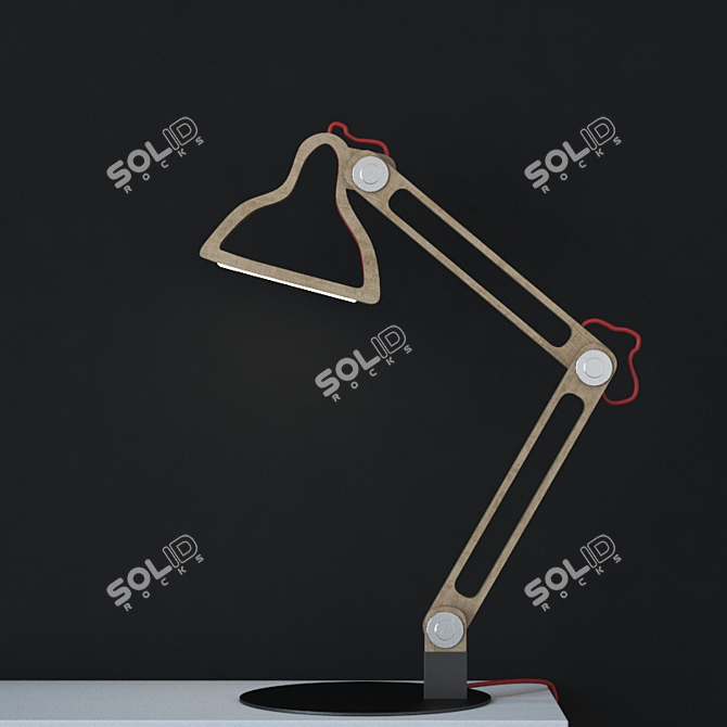 Vintage-Inspired LED Lamp 3D model image 1