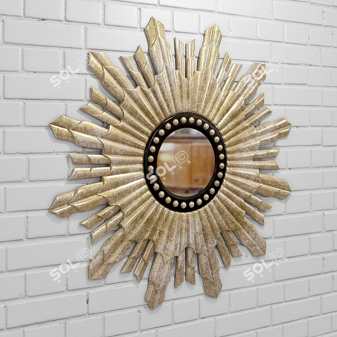 Title: Elegant Caro Casa Mirror 3D model image 1