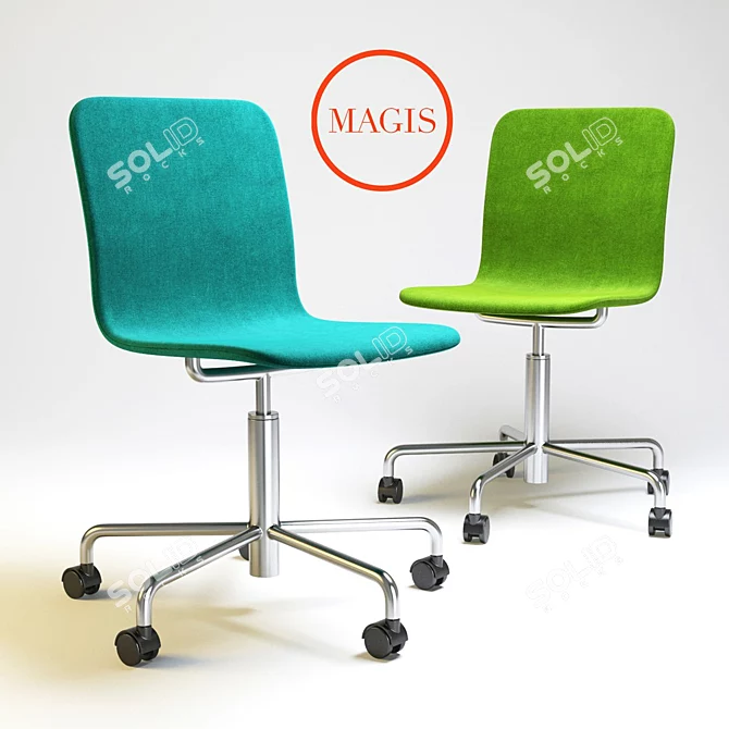 Sleek and Stylish: Magis Soho Office Chair 3D model image 1