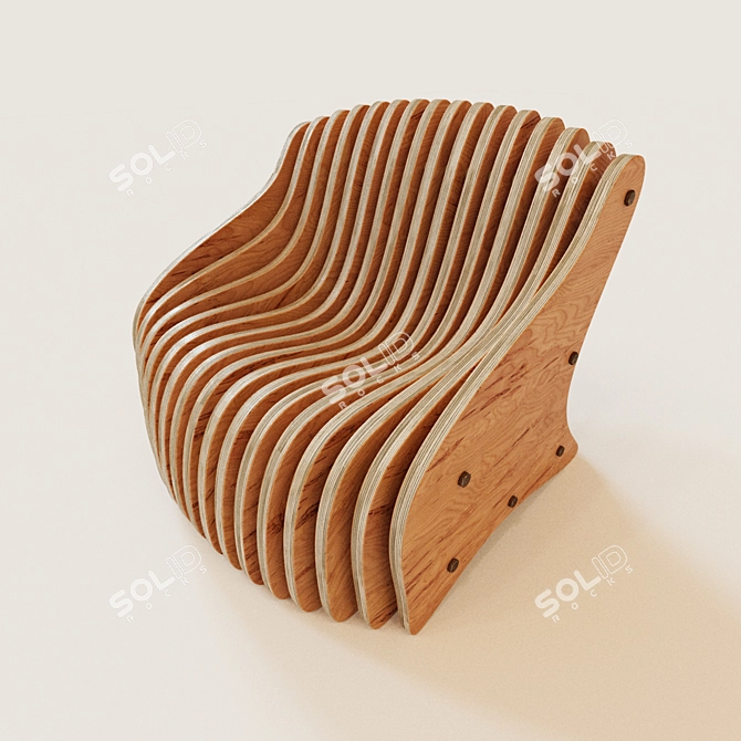 ErgoFlex Parametric Seat 3D model image 2