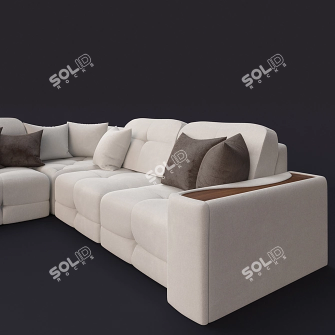 Sleek Grey Kardinal Leonardo 3D model image 2