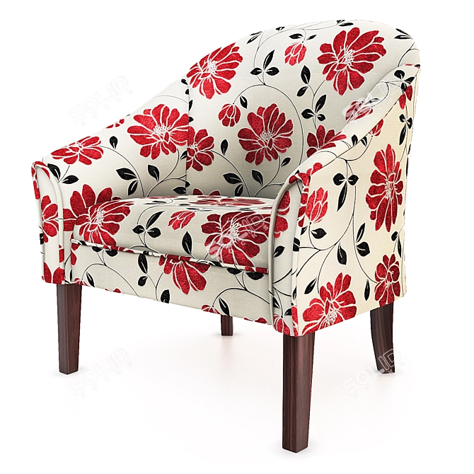 Modern Accent Chair: 2012 Version 3D model image 1