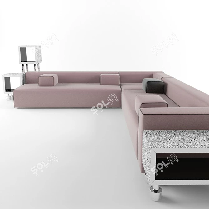 Cozy Panda Sofa - 3200*3000 mm 3D model image 2