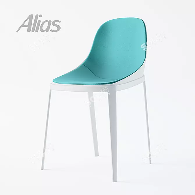 Elegant and Comfortable Elle Soft Chair 3D model image 1