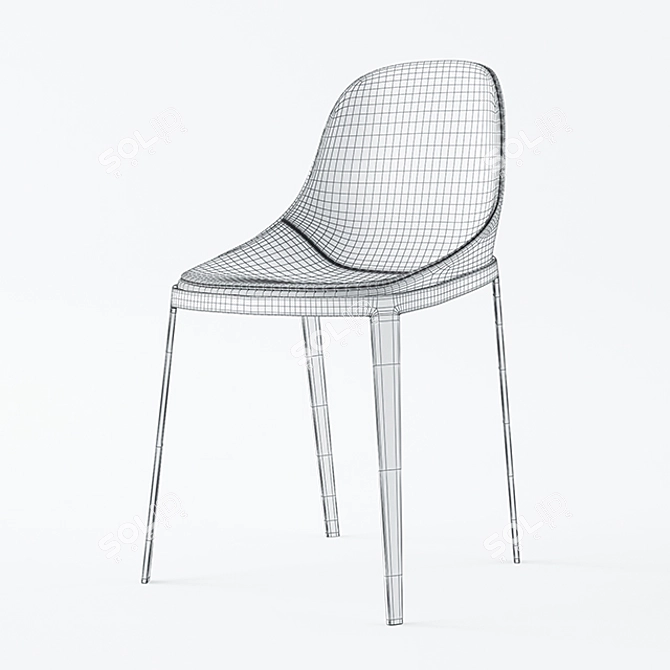 Elegant and Comfortable Elle Soft Chair 3D model image 3