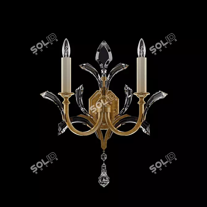 Golden Arcs Fine Art Lamps 3D model image 1