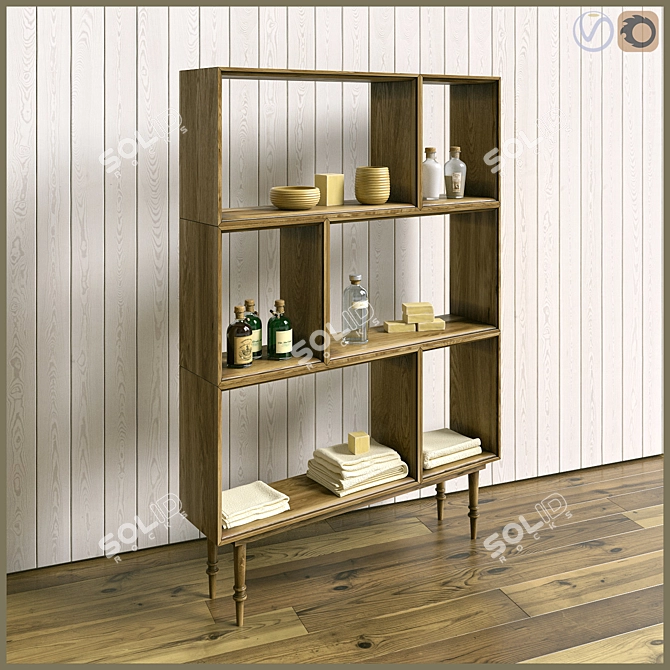 Italian Bathroom Furniture Collection: BIANCHINI CAPPONI PROVENZALE 3D model image 3