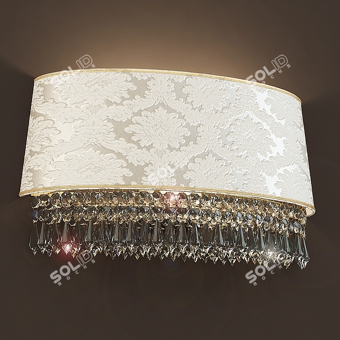 Elegant Ivory Crystal Bra Glasse 3D model image 1