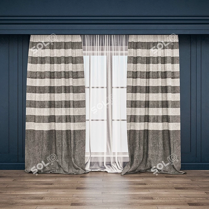 Classic Blind: Timeless Window Covering 3D model image 1
