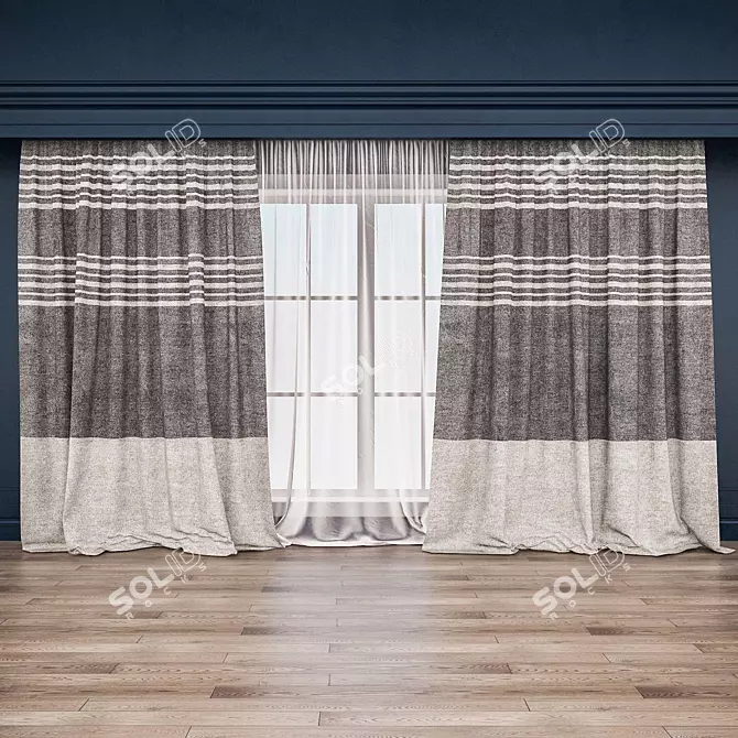 Classic Blind: Timeless Window Covering 3D model image 1