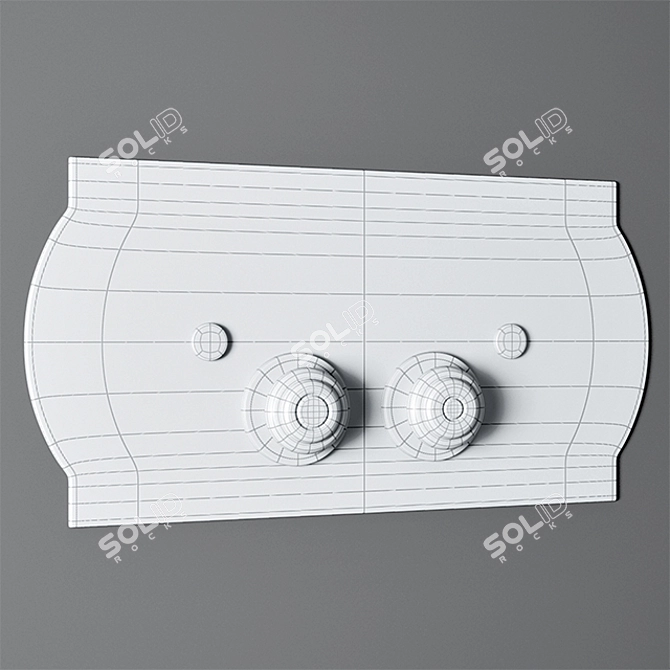 Elegant Flusher Button 3D model image 3