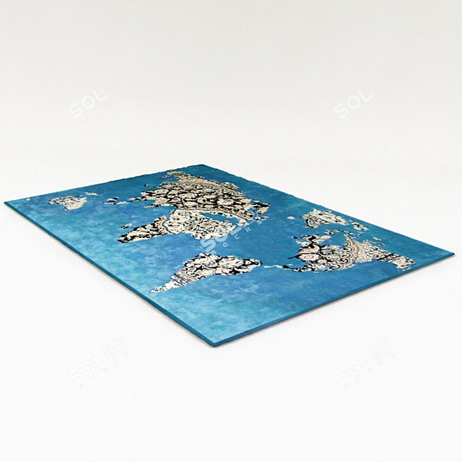 Elegant Cappellini Carpet: Mondo 3D model image 1