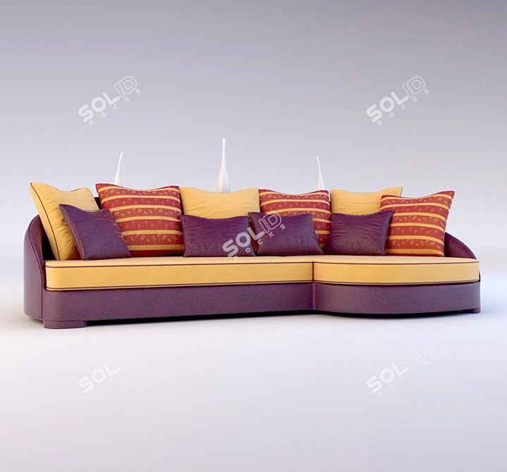 Comfort Plus Sofa 3D model image 1