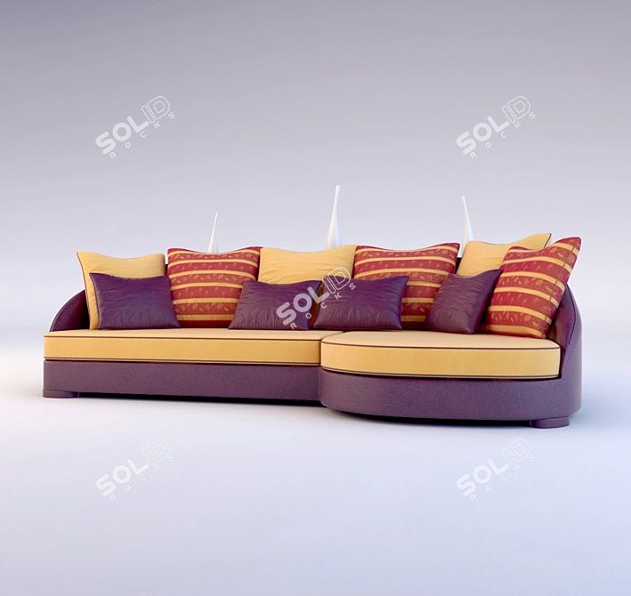 Comfort Plus Sofa 3D model image 2