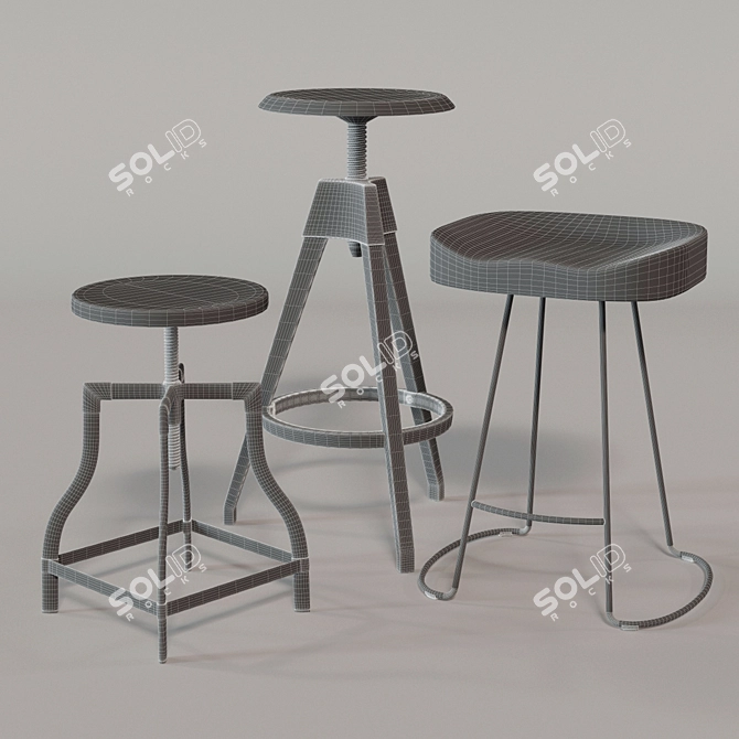 Title: Versatile Modern Chairs 3D model image 3