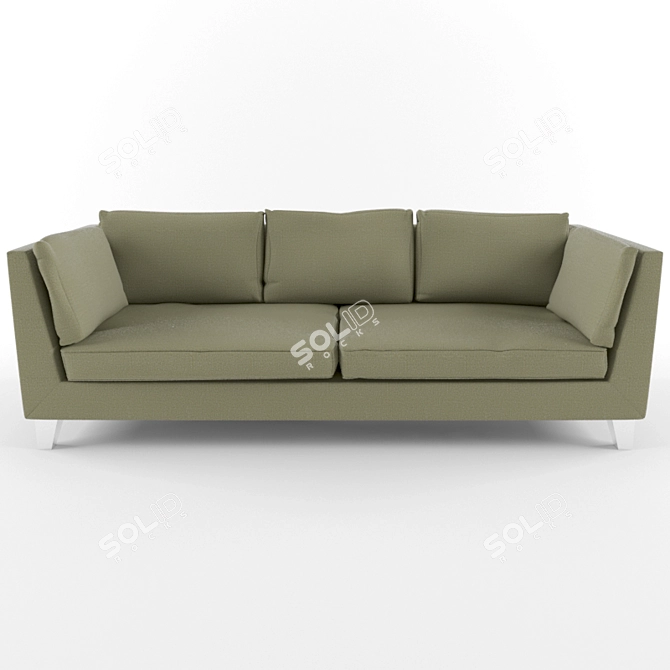 Scandinavian Elegance: Stockholm Sofa 3D model image 1