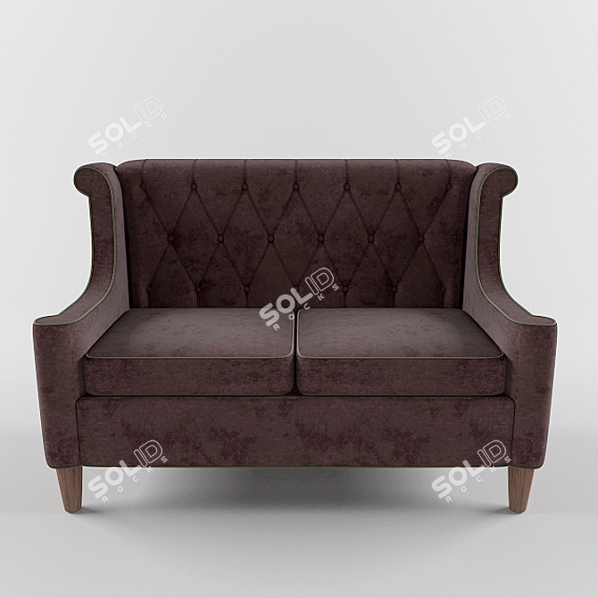 Melbourne 2-Seater Sofa: A Perfect Blend of Comfort and Style 3D model image 1