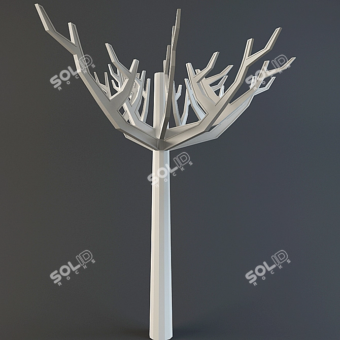 Elegant Salon Tree 3D model image 1