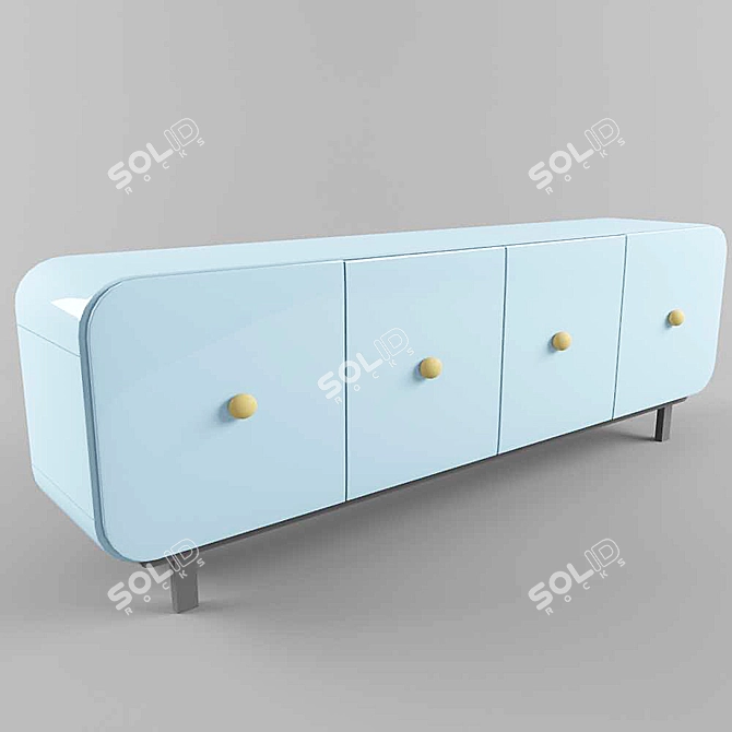 ALESSIA Modern Chest of Drawers 3D model image 1