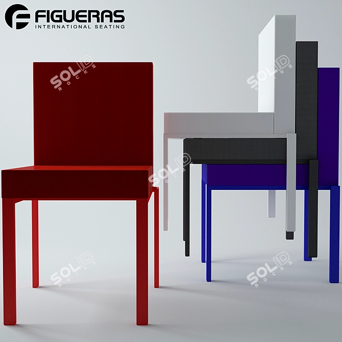 Stackable Oxymore 400 Chair by Figueras 3D model image 2