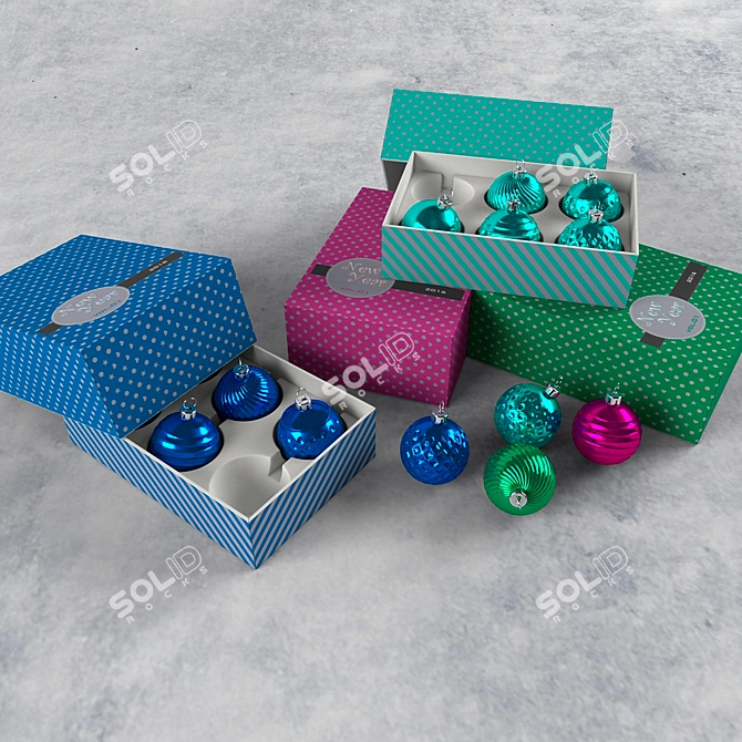 Festive Contest Toys Set 3D model image 1