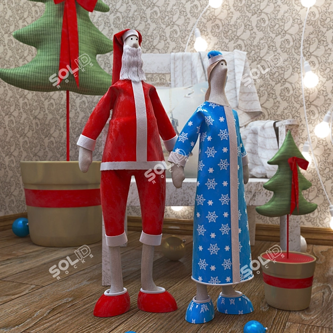 Festive New Year Composition! 3D model image 3