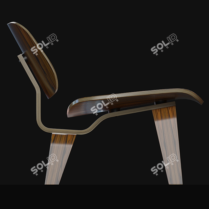 Modern Elegance: Eames Plywood Lounge 3D model image 3