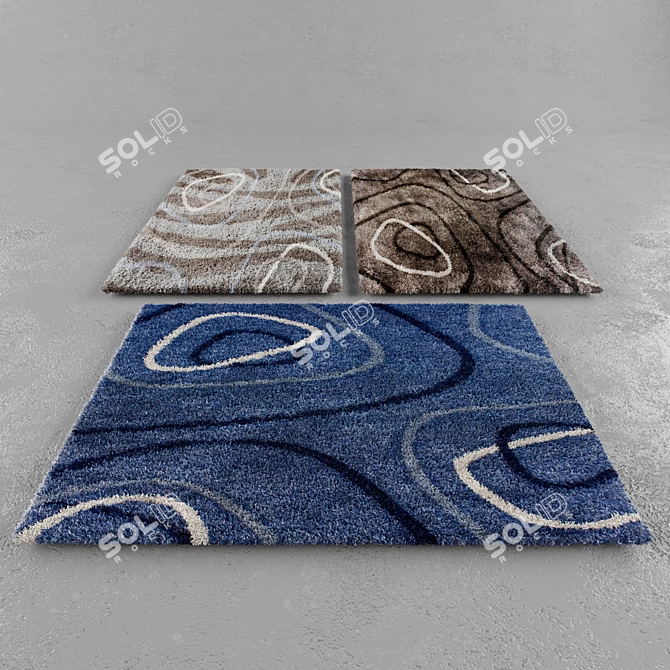 Simple Mats Set 3D model image 1