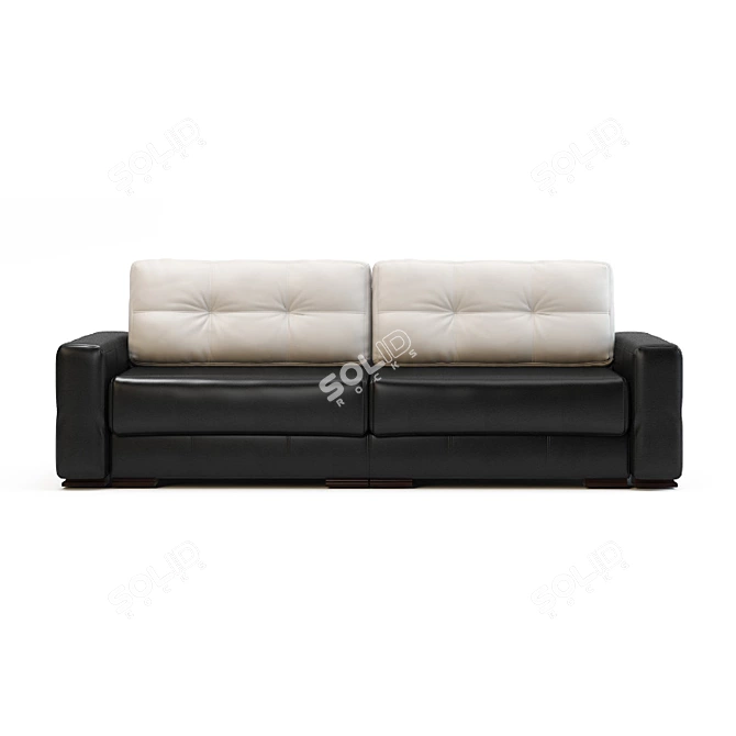 Luxury Gold Sofa Bed 3D model image 1